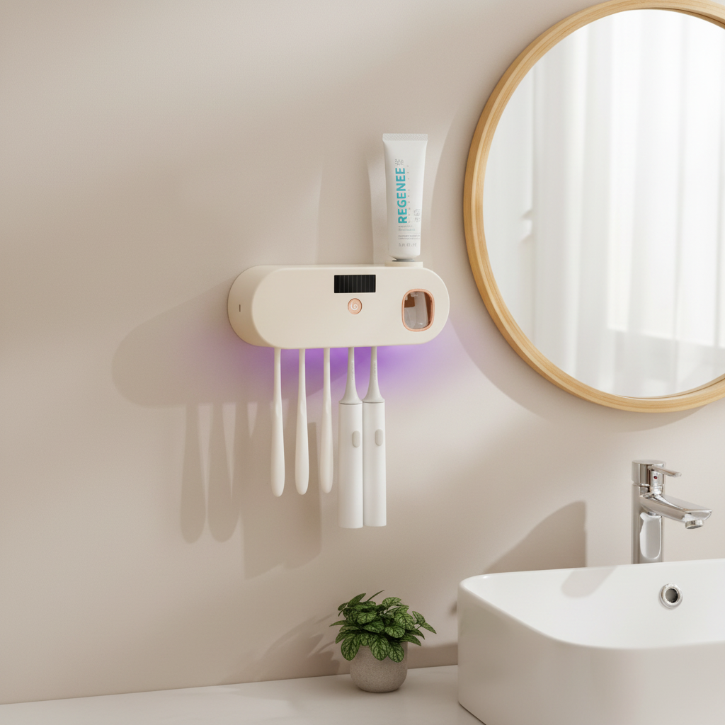UV Clean USB Smart Toothbrush Holder & Cup Set