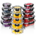 Razab 30 PC Glass Food Storage Containers with Lids -