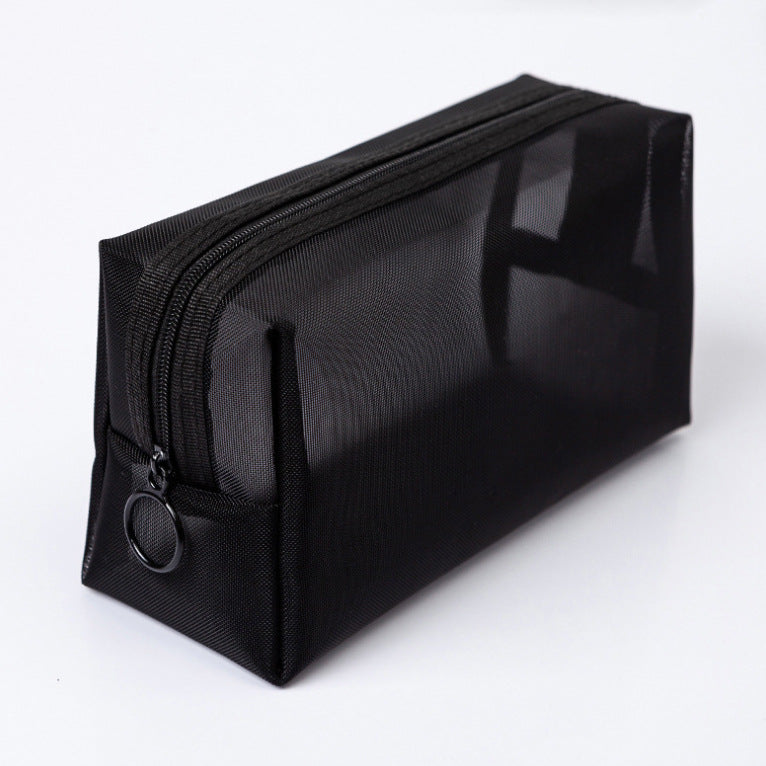Transparent Mesh Portable Travel Toiletry Bag